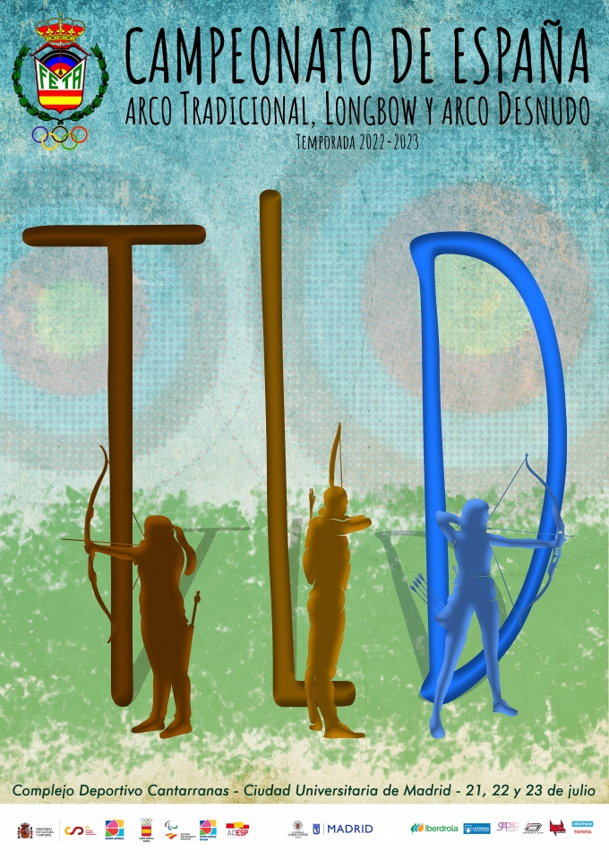 CAMPEONATO DE ESPAÑA DE ARCO TRADICIONAL, LONGBOW y ARCO DESNUDO AL AIRE LIBRE - MADRID 2023