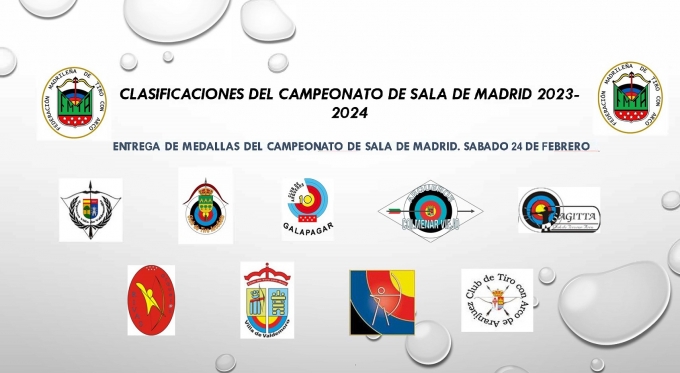 ENTREGA DE MEDALLAS DEL CAMPEONATO DE MADRID DE SALA 2024
